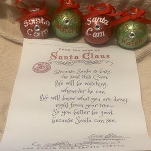 Santa Camera or Elf Camera Ornament